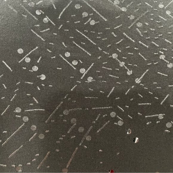 RM Richards Black Chiffon Tunic 14W Beaded Detail Formal Gala Holiday Evening - Picture 4 of 12